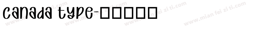 canada type字体转换